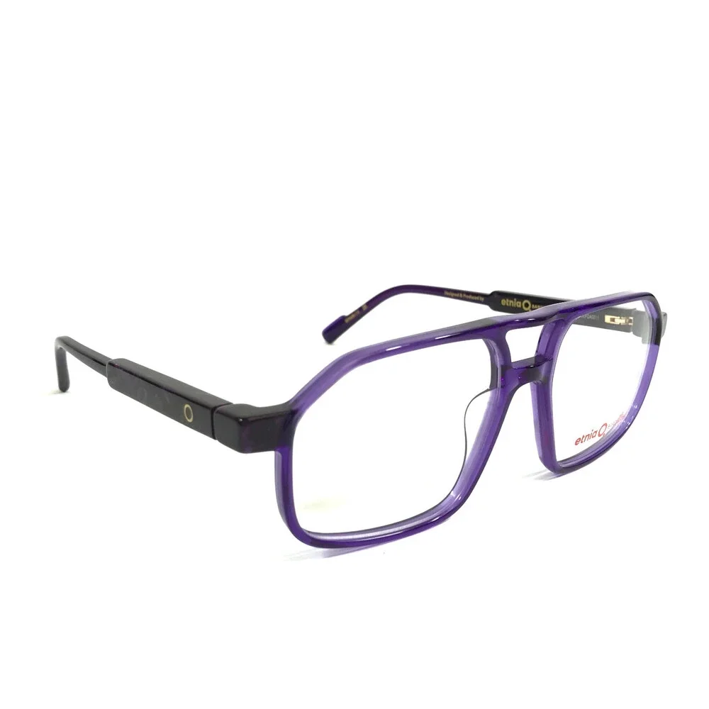 Etnia Barcelona Eyeglasses Frames SYKO PU Purple Aviator Full Rim 54-16-138